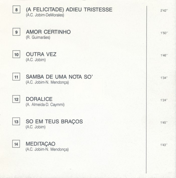 João Gilberto - Gilberto & Jobim | Odeon (CDPM 7920142) - 4