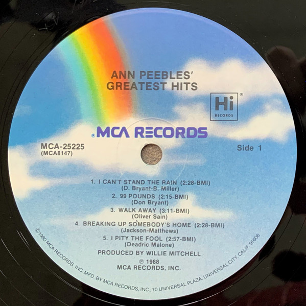 Ann Peebles - Ann Peebles' Greatest Hits | MCA Records (MCA-25225) - 3