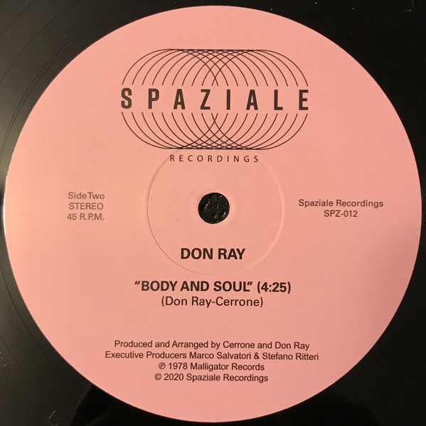Don Ray - Body And Soul | Spaziale Recordings (SPZ-012) - 3