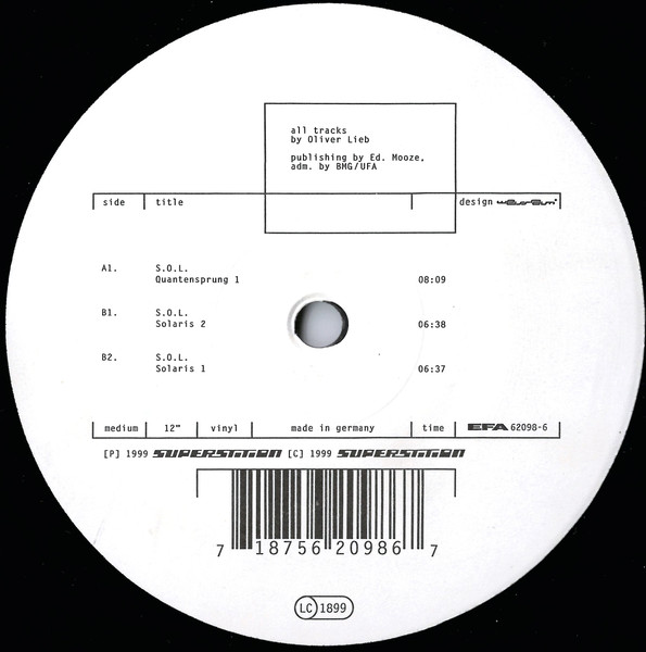 S.O.L. - Quantensprung | Superstition (EFA 62098-6) - 2