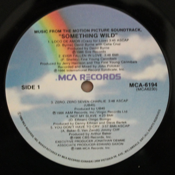 Various - Something Wild - Music From The Motion Picture Soundtrack [Vinyl] | MCA Records (MCA-6194) - 3