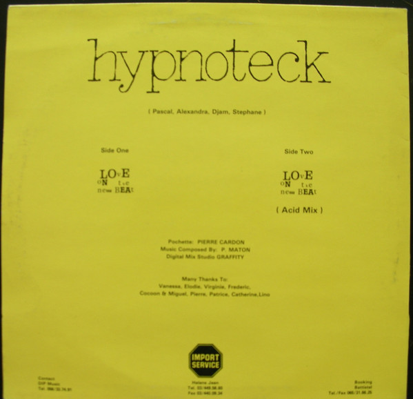 Hypnoteck - Love On The New Beat | DIP Music (DUO 1990) - 2