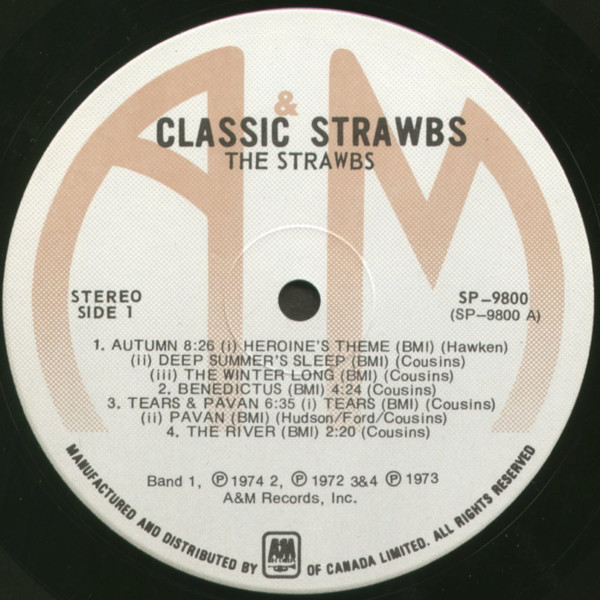 Strawbs - Classic Strawbs | A&M Records (SP 9800) - 4 Strawbs - Classic Strawbs | A&M Records (SP 9800) - 4