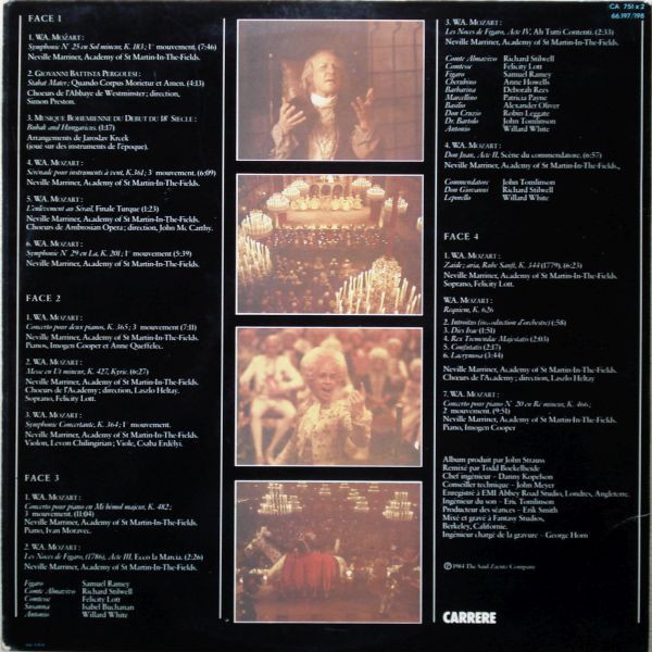 Sir Neville Marriner , The Academy Of St. Martin-in-the-Fields - Amadeus (Bande Originale Du Film) | Carrere (66.197/198) - 4 Sir Neville Marriner , The Academy Of St. Martin-in-the-Fields - Amadeus (Bande Originale Du Film) | Carrere (66.197/198) - 4