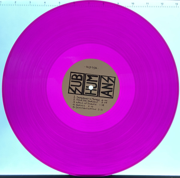 Subhumans - 29:29 Split Vision (RSD2023 - Limited Edition - Deep Purple Vinyl) [Vinyl] | Pirates Press Records (PPR305) - 3
