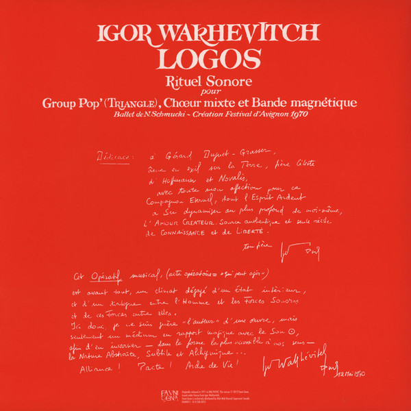 Igor Wakhévitch - Logos | Fauni Gena (FAUNI 011) - 2