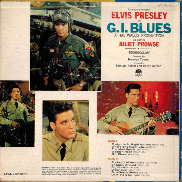 Elvis Presley - G. I. Blues | RCA Victor (LPM-2256) - 2 Elvis Presley - G. I. Blues | RCA Victor (LPM-2256) - 2
