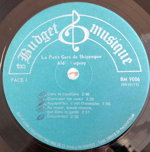 Aldei Duguay - Le P'Tit Gars De Shippagan Chante Le Western Canadien | Budget Musique (BM-9006) - 3