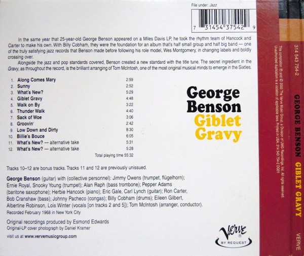 George Benson - Giblet Gravy | Verve Records (314 543 754-2) - 3