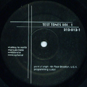 Steve Stoll - Test Tones Vol. 1 | 212 Productions (212-012-1) - main Steve Stoll - Test Tones Vol. 1 | 212 Productions (212-012-1) - main
