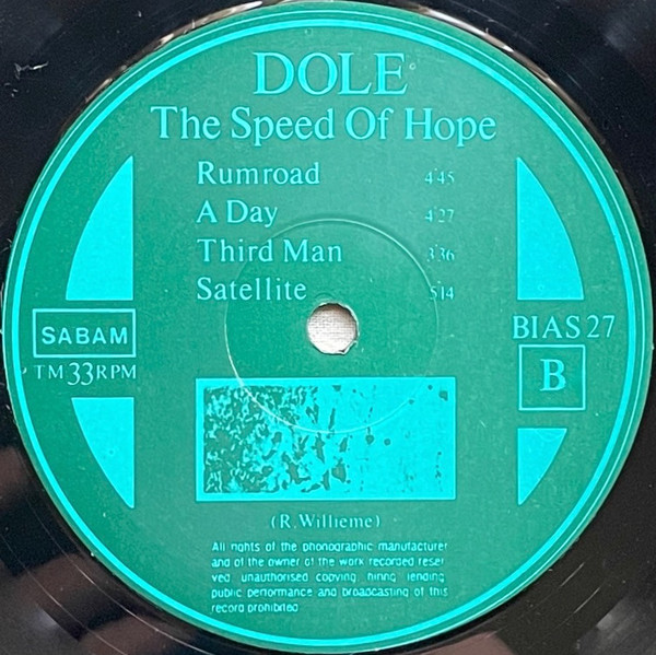 Dole - The Speed Of Hope | Play It Again Sam Records (BIAS 27) - 4 Dole - The Speed Of Hope | Play It Again Sam Records (BIAS 27) - 4