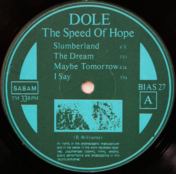 Dole - The Speed Of Hope | Play It Again Sam Records (BIAS 27) - 3 Dole - The Speed Of Hope | Play It Again Sam Records (BIAS 27) - 3