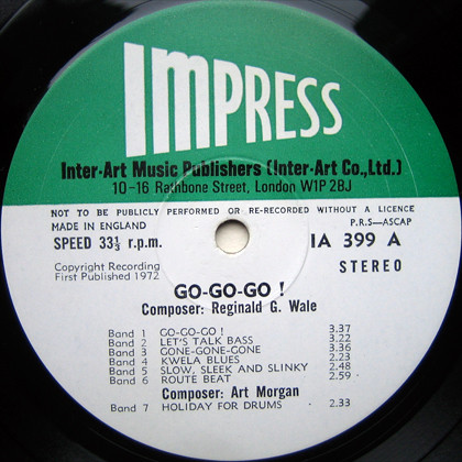 Reg Wale & Art Morgan / Tony Carr - Go-Go-Go! / Rhythm-Rhythm-Rhythm! | Impress (IA 399) - 3 Reg Wale & Art Morgan / Tony Carr - Go-Go-Go! / Rhythm-Rhythm-Rhythm! | Impress (IA 399) - 3