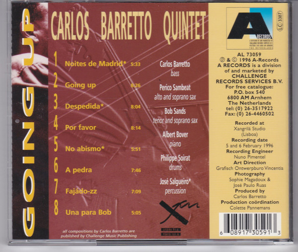 Carlos Barretto Quintet - Going Up | A Records (AL 73059) - 3
