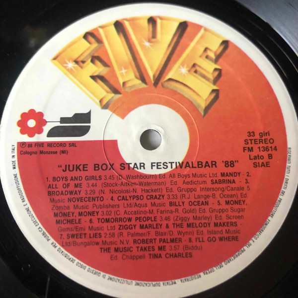 Various - Juke Box Star - Festivalbar '88 | Five (FM 13614) - 4 Various - Juke Box Star - Festivalbar '88 | Five (FM 13614) - 4
