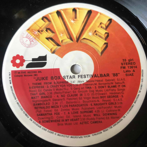 Various - Juke Box Star - Festivalbar '88 | Five (FM 13614) - 3 Various - Juke Box Star - Festivalbar '88 | Five (FM 13614) - 3
