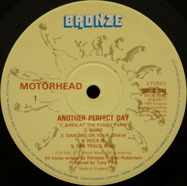 Motörhead - Another Perfect Day | Bronze (BRON 546) - 3