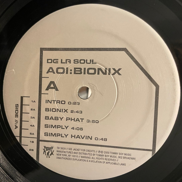 De La Soul - AOI: Bionix | Tommy Boy (TB1362) - 3