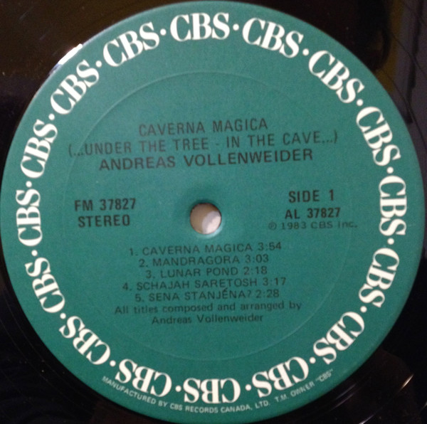 Andreas Vollenweider - Caverna Magica (...Under The Tree - In The Cave...) | CBS (FM 37827) - 2 Andreas Vollenweider - Caverna Magica (...Under The Tree - In The Cave...) | CBS (FM 37827) - 2
