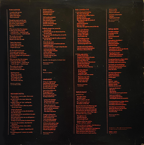 Rush - Moving Pictures | Mercury (SRM-1-4013) - 3 Rush - Moving Pictures | Mercury (SRM-1-4013) - 3