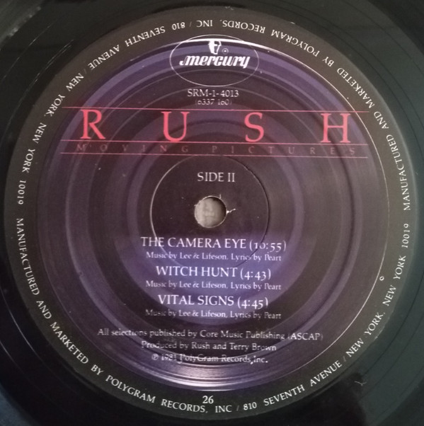 Rush - Moving Pictures | Mercury (SRM-1-4013) - 2 Rush - Moving Pictures | Mercury (SRM-1-4013) - 2