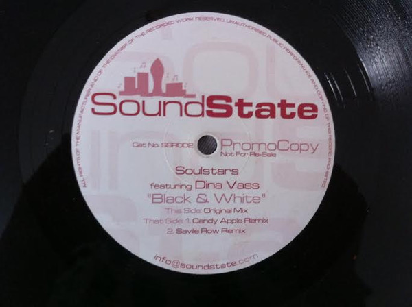 Soulstars Featuring Dina Vass - Black & White | SoundState (SSR002)