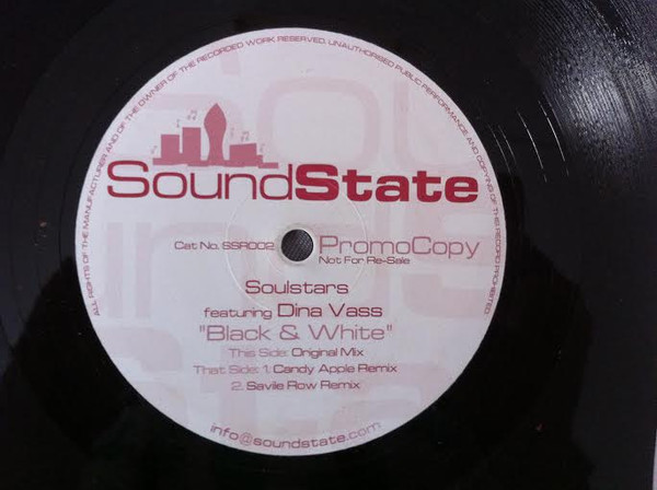 Soulstars Featuring Dina Vass - Black & White | SoundState (SSR002) - 2 Soulstars Featuring Dina Vass - Black & White | SoundState (SSR002) - 2