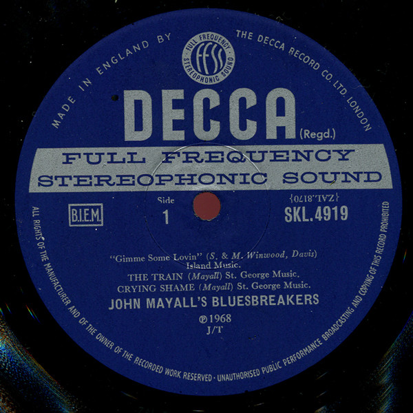 John Mayall - The Diary Of A Band Volume Two | Decca (SKL 4919) - 2