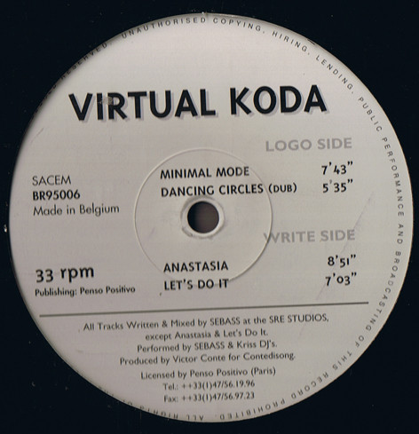 DJ Sebass & DJ Kriss - Virtual Koda | Buddha Records (BR 95006) - main DJ Sebass & DJ Kriss - Virtual Koda | Buddha Records (BR 95006) - main