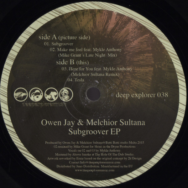 Owen Jay & Melchior Sultana - Subgroover EP | Deep Explorer (deep explorer 038)