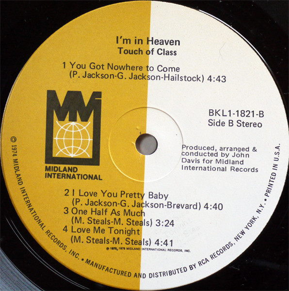 Touch Of Class - I'm In Heaven | Midland International (BKL1-1821) - 4 Touch Of Class - I'm In Heaven | Midland International (BKL1-1821) - 4