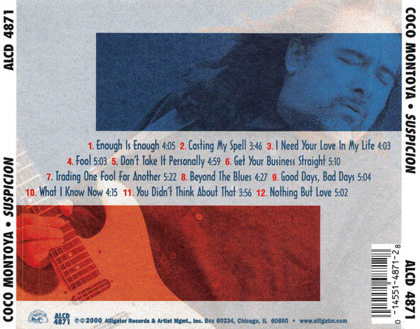 Coco Montoya - Suspicion | Alligator Records (ALCD 4871) - 2 Coco Montoya - Suspicion | Alligator Records (ALCD 4871) - 2