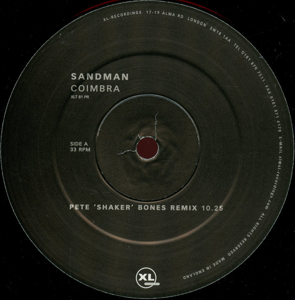 Sandman - Coimbra | XL Recordings (XLT 81 PR) - 3