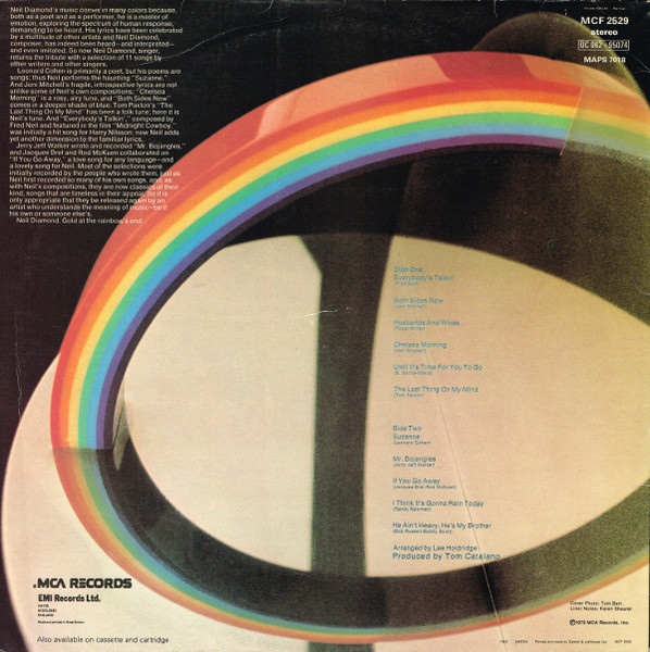 Neil Diamond - Rainbow | MCA Records (MCF 2529) - 2