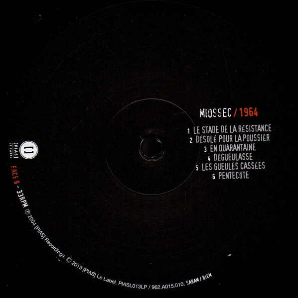Miossec - 1964 | [PIAS] Le Label (PIAS L013LP) - 4