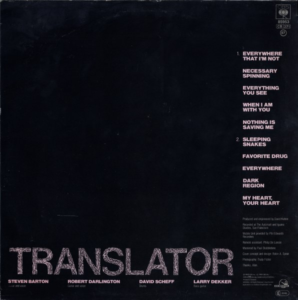 Translator - Heartbeats And Triggers | CBS (CBS 85953) - 2 Translator - Heartbeats And Triggers | CBS (CBS 85953) - 2