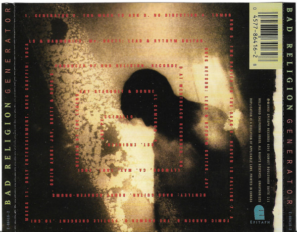 Bad Religion - Generator | Epitaph (E-86416-2) - 2