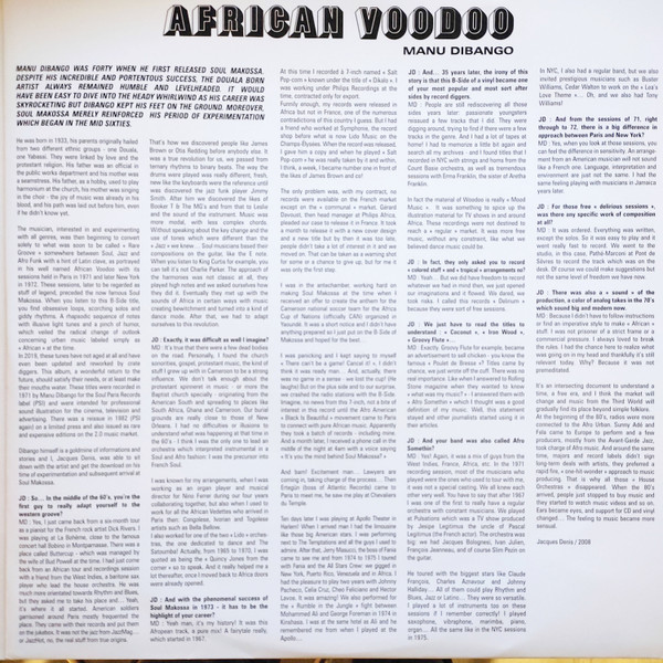 Manu Dibango - African Voodoo | Diggers Factory (SMV06) - 3 Manu Dibango - African Voodoo | Diggers Factory (SMV06) - 3