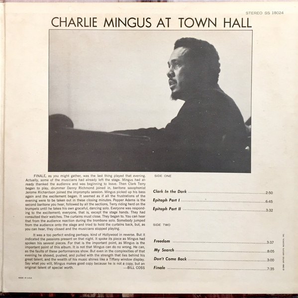 Charles Mingus - Town Hall Concert | Solid State Records (SS 18024) - 3 Charles Mingus - Town Hall Concert | Solid State Records (SS 18024) - 3