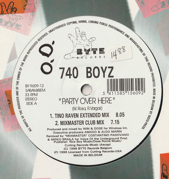 740 Boyz - Party Over Here | Byte Records (BY 9609-12) - main