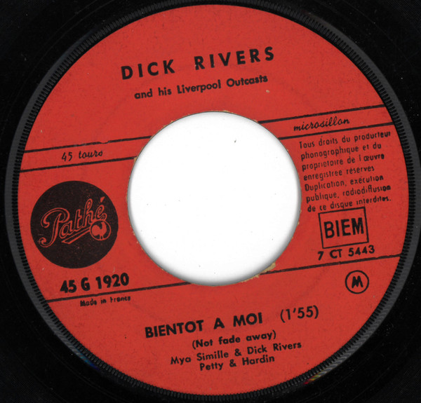 Dick Rivers - Plus Jamais | Pathé (45 G 1920) - 2