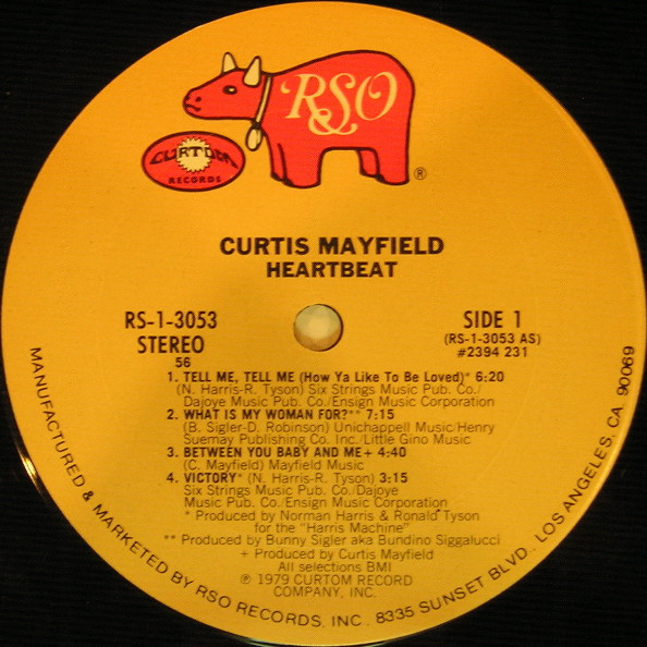 Curtis Mayfield - Heartbeat | RSO (RS-1-3053) - 3