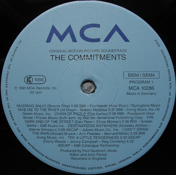 The Commitments - The Commitments (Music From The Original Motion Picture Soundtrack) | MCA Records (MCA 10286) - 3 The Commitments - The Commitments (Music From The Original Motion Picture Soundtrack) | MCA Records (MCA 10286) - 3