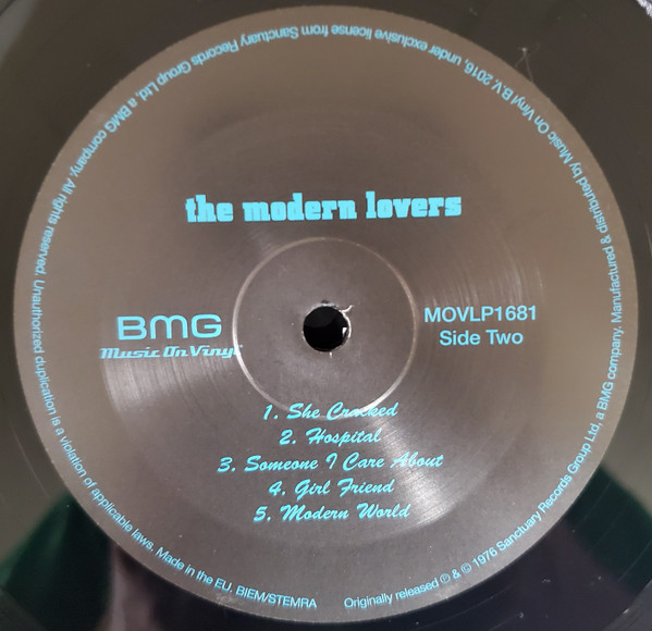 The Modern Lovers - The Modern Lovers | BMG (MOVLP1681) - main The Modern Lovers - The Modern Lovers | BMG (MOVLP1681) - main