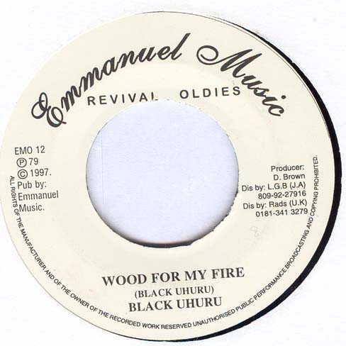 Black Uhuru - Wood For My Fire | Emmanuel Music (EM012) - main Black Uhuru - Wood For My Fire | Emmanuel Music (EM012) - main