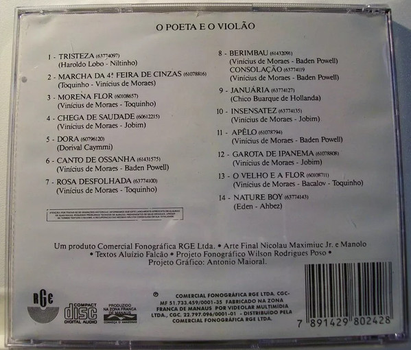 Toquinho & Vinicius - O Poeta E O Violão | RGE (8024-2) - 2 Toquinho & Vinicius - O Poeta E O Violão | RGE (8024-2) - 2