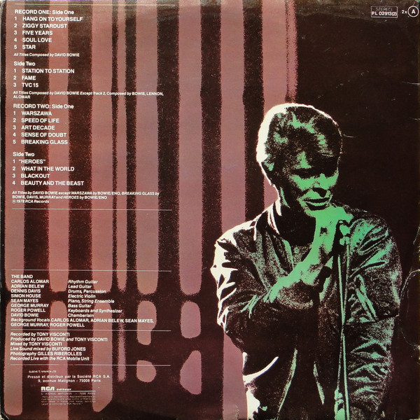 David Bowie - Stage | RCA (PL 02913)