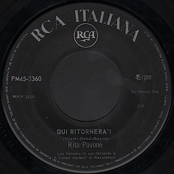 Rita Pavone - Qui Ritornerà! | RCA Italiana (PM45 3360) - 3 Rita Pavone - Qui Ritornerà! | RCA Italiana (PM45 3360) - 3