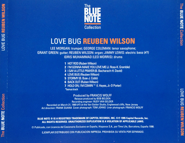 Reuben Wilson - Love Bug | Blue Note (CDP 7243 8 29905 2 9) - 4