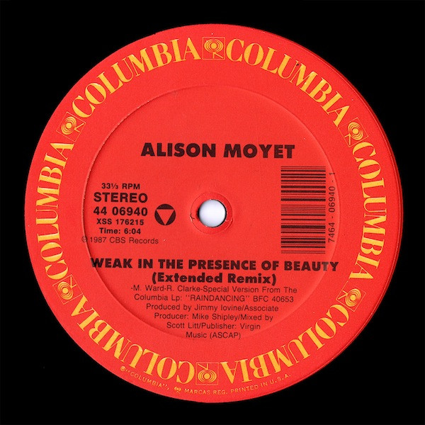 Alison Moyet - Weak In The Presence Of Beauty | Columbia (44 06940)